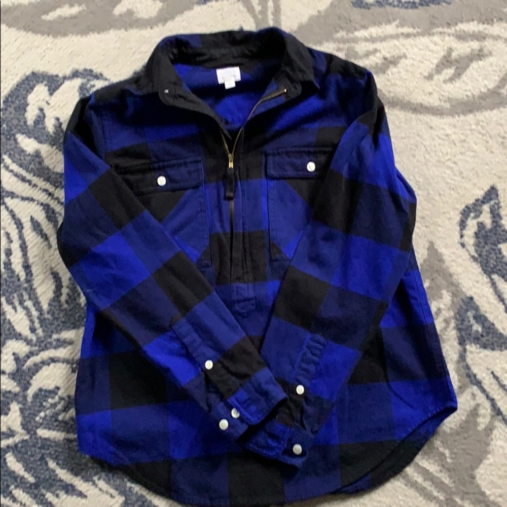 3/4 zip flannel
